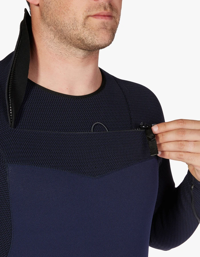 BILLABONG 5/4 FURNACE COMP CHEST ZIP WETSUIT FOR MEN NAVY - Image 6