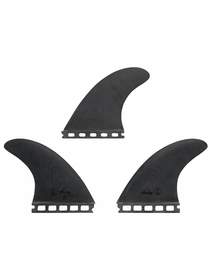 CAPTAIN FIN ARCHY MAN IN BLACK TRI FIN SET SINGLE TAB MEDIUM - Image 2