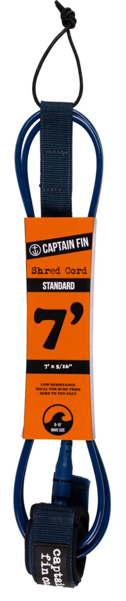 CAPTAIN FIN SHRED CORD 7' STANDARD BLACK