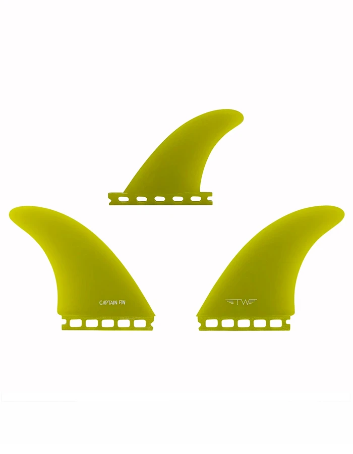 CAPTAIN FIN TYLER WARREN TW TWIN + TRAILER FB SINGLE TAB YELLOW