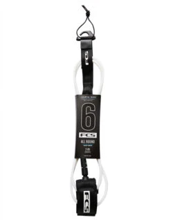 FCS ALL ROUND ESSENTIAL LEASH 6' BLACK