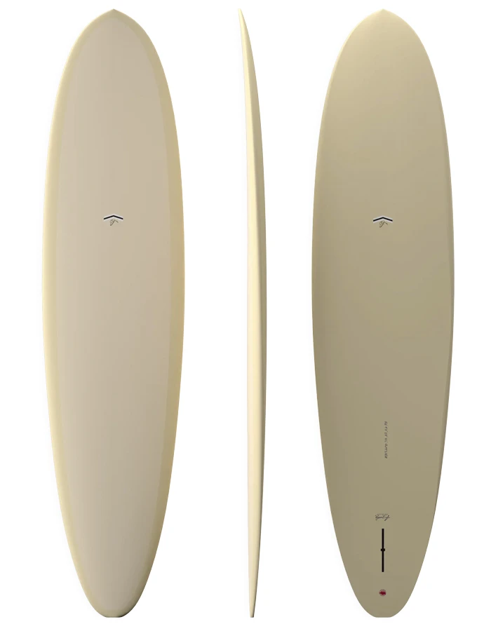 FIREWIRE OUTLIER 7'6" MID LENGTH THUNDERBOLT RED TAN SINGLE FIN