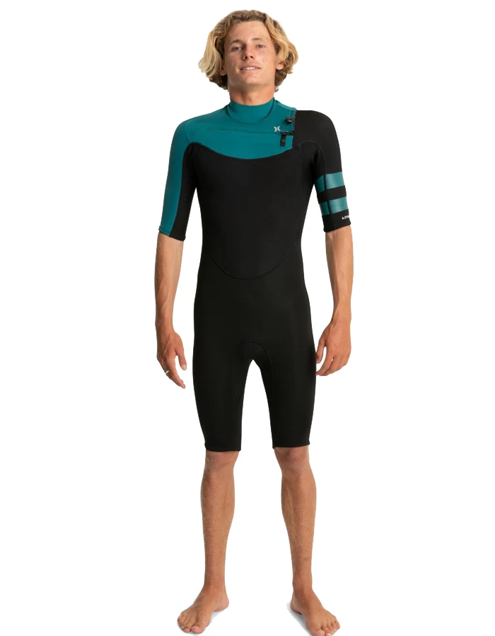 HURLEY ADVANT 2/2MM SPRINGSUIT CHEST ZIP EMERALD