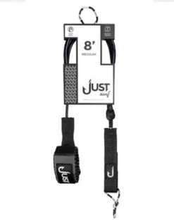 JUST LEASH REGULAR 8' BLACK REGULAR