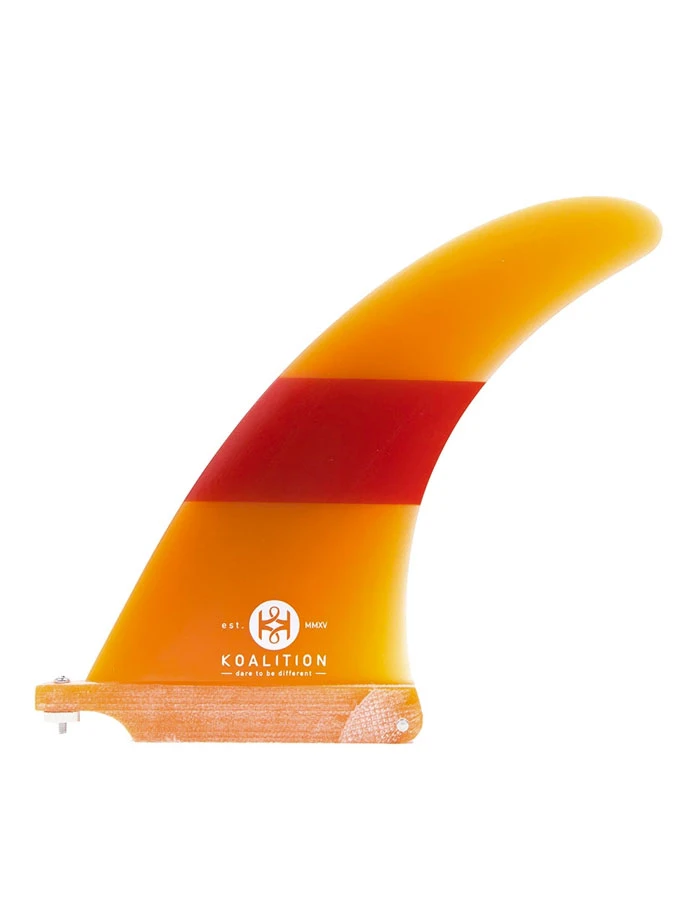 KOALITION 7.5" LONGBOARD SINGLE FIN CALIFORNIA CLASSIC ORANGE