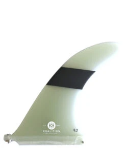 KOALITION 9'0" LONGBOARD SINGLE FIN STRIPES CLEAR BLACK