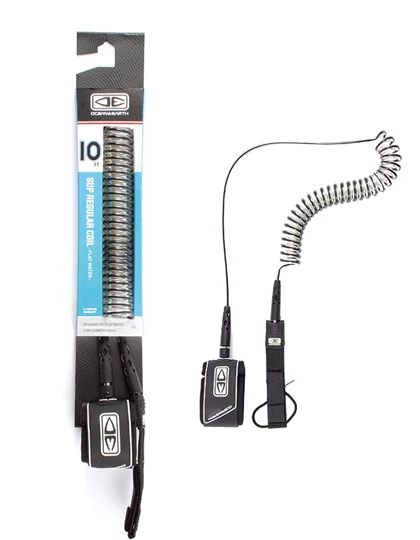 OCEAN & HEART REGULAR SUP / LONGBOARD 10'0" BLACK LEASH - Image 3
