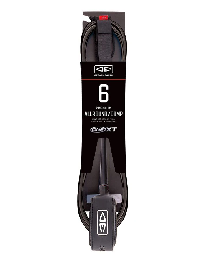 OCEAN & EARTH LEASH 6'0" PREMIUM ONE XT ALL ROUND COMP