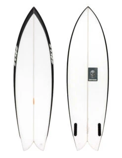 PUKAS 5'10" CHRIS CHRISTENSON PEGASO TWIN FIN BLACK