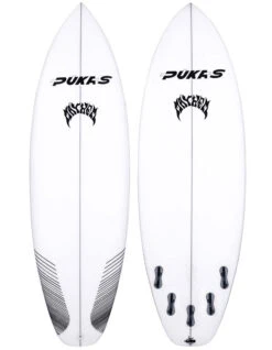 PUKAS MAYHEM LAZY LINK SQ 5 FINS CARBON TAIL PATCHES