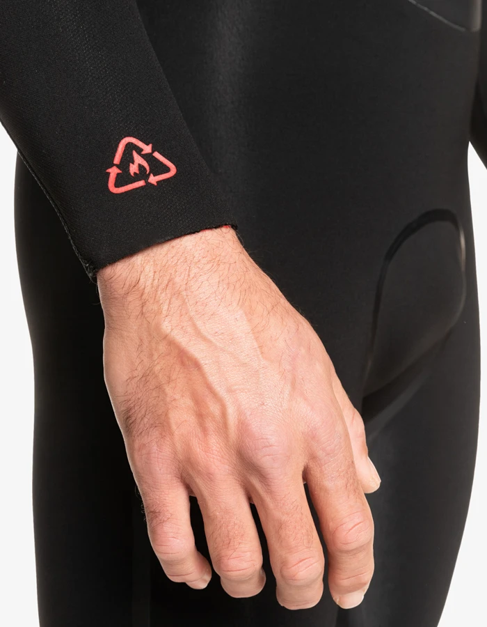 QUIKSILVER 5/4/3 MARATHON SESSION HOODED CHEST ZIP WETSUIT BLACK - Image 10