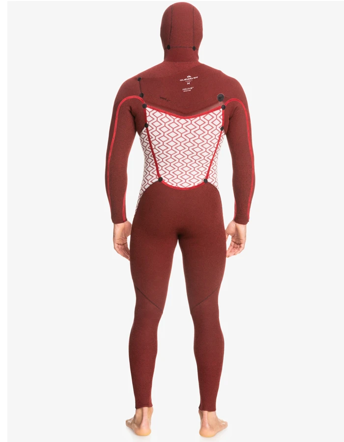 QUIKSILVER 5/4/3 MARATHON SESSION HOODED CHEST ZIP WETSUIT BLACK - Image 6