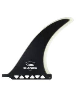 SHAPERS LONGBOARD GATTO BOX FIN 9.75" BLACK CLEAR