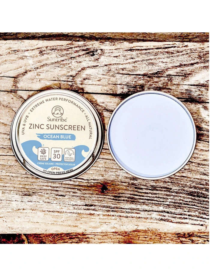 SUNTRIBE ALL NATURAL ZINC SUNSCREEN FACE & SPORT SPF30 | BLUE - Image 4